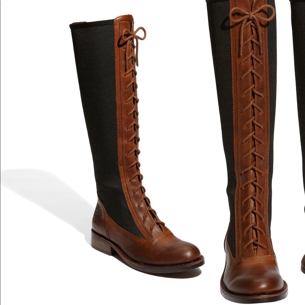 Vince Camuto Fresnos lace up riding boots